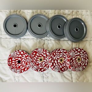 Mason Jar drink lids - 8 pc